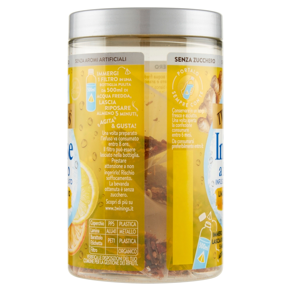 Twinings Cold Infuse Limone, Zenzero e Arancia 10 x 2,5g