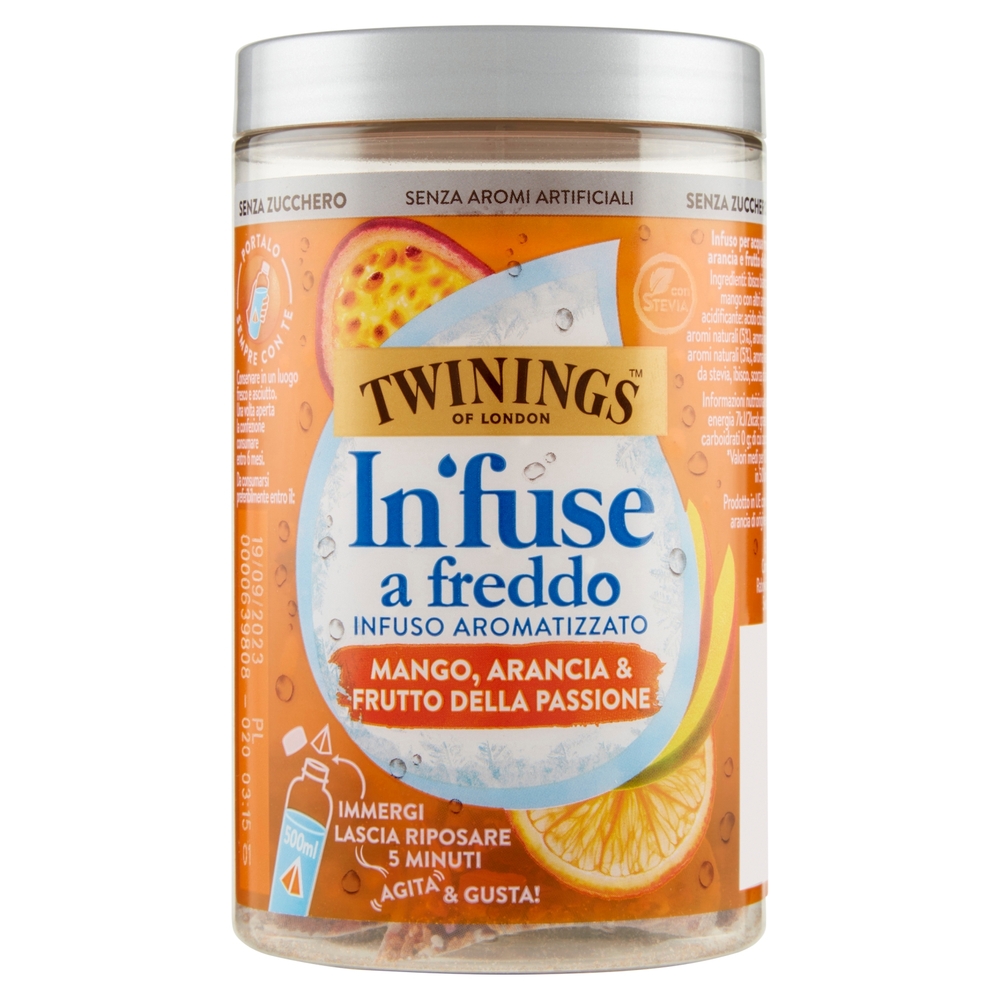 Twinings Cold Infuse Mango, Arancia e Frutto della Passione 10 x 2,5g