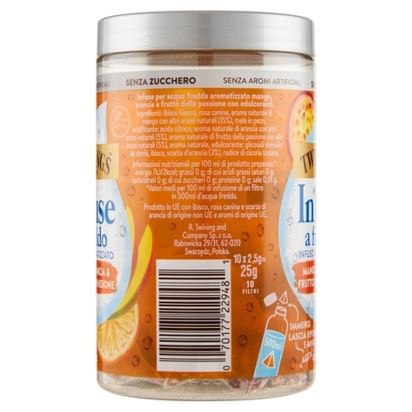Twinings Cold Infuse Mango, Arancia e Frutto della Passione 10 x 2,5g