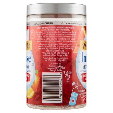Twinings Cold Infuse Fragola, Anguria e Limone 10 x 2,5g