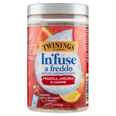 Twinings Cold Infuse Fragola, Anguria e Limone 10 x 2,5g