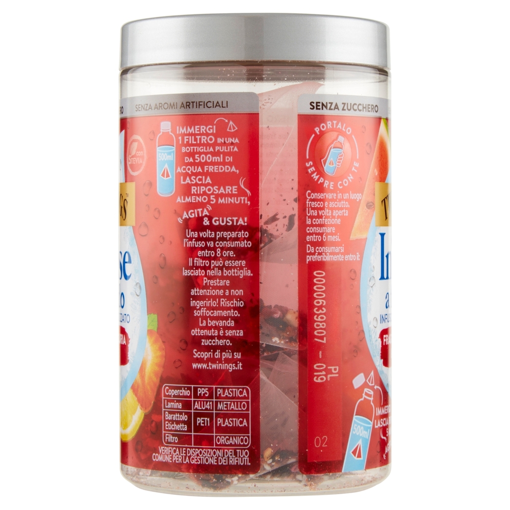 Twinings Cold Infuse Fragola, Anguria e Limone 10 x 2,5g