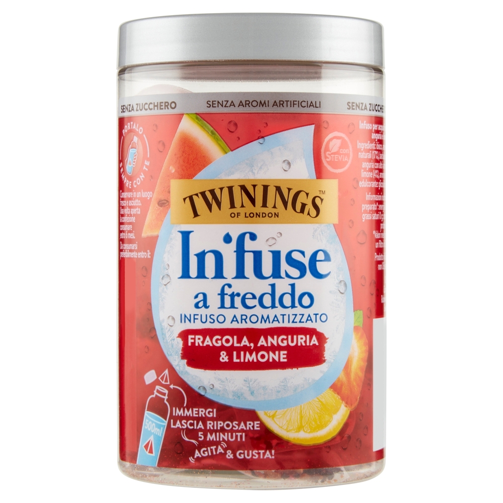 Twinings Cold Infuse Fragola, Anguria e Limone 10 x 2,5g