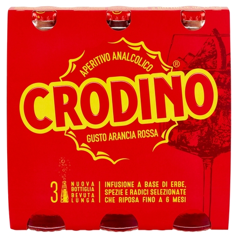 Crodino Gusto Arancia Rossa 3 x 17,5 cl