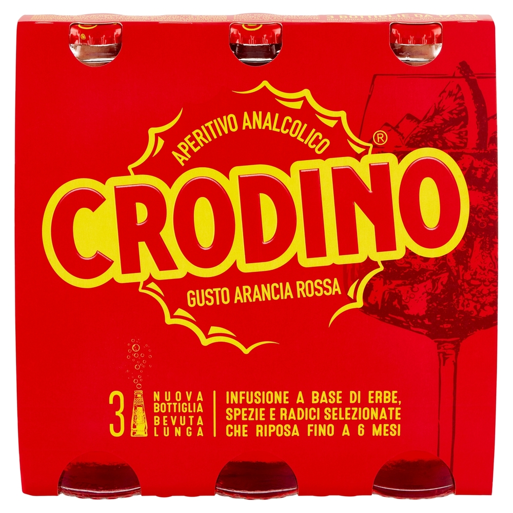 Crodino Gusto Arancia Rossa 3 x 17,5 cl