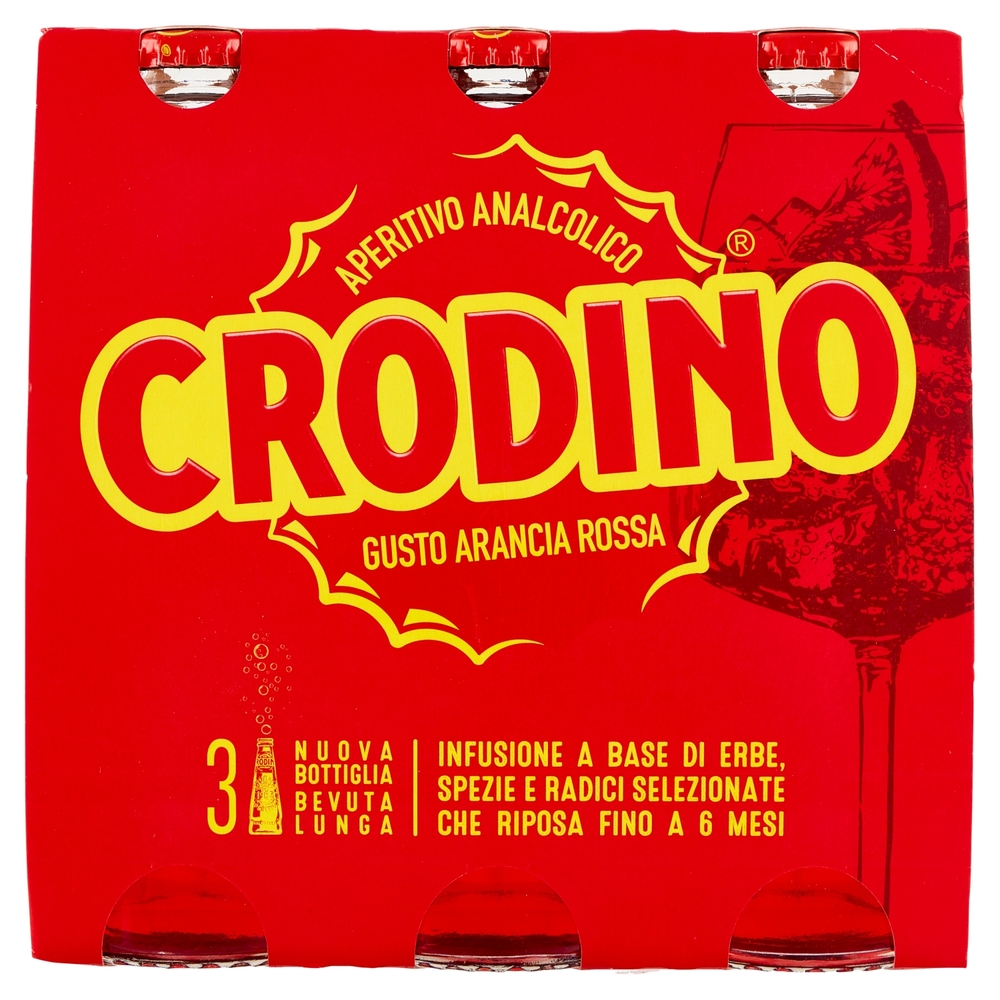 Crodino Gusto Arancia Rossa 3 x 17,5 cl