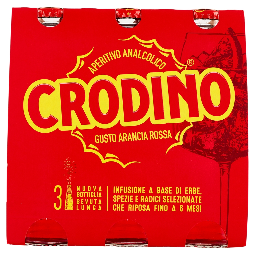Crodino Gusto Arancia Rossa 3 x 17,5 cl