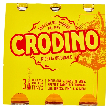Crodino Analcolico Biondo 3 x 17,5 cl