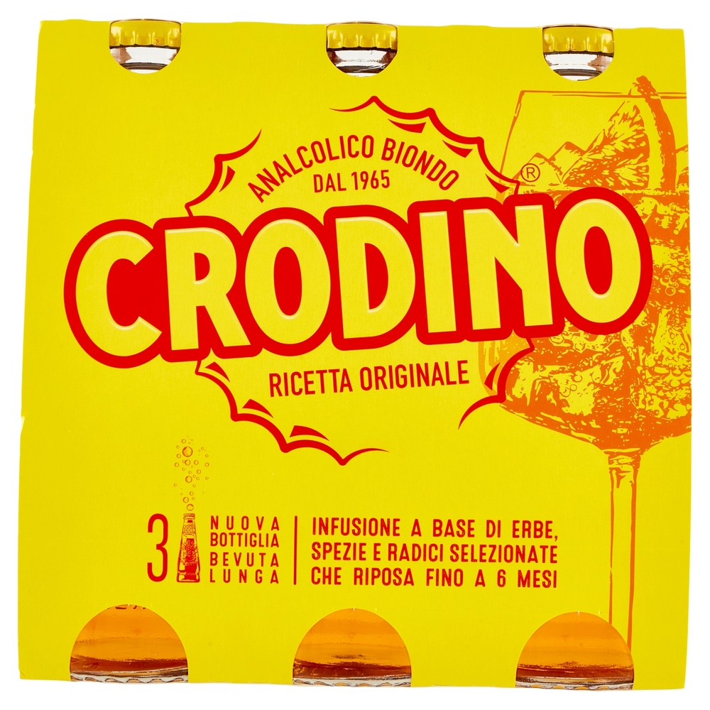 Crodino Analcolico Biondo 3 x 17,5 cl