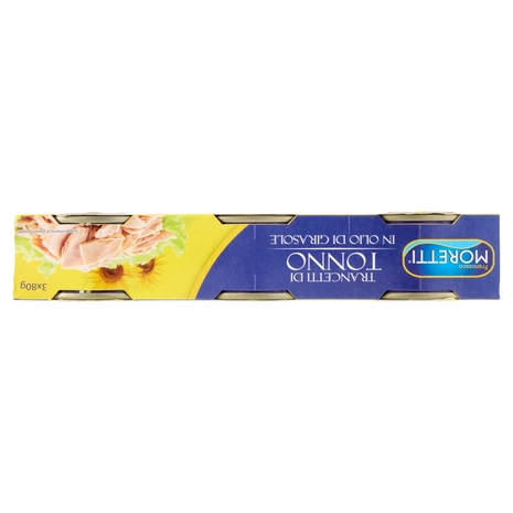 Francesco Moretti Tonno in Olio di Girasole 3 x 80 g
