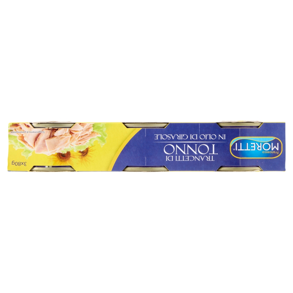 Francesco Moretti Tonno in Olio di Girasole 3 x 80 g