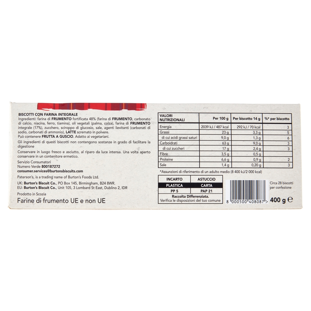 Paterson's Digestive 400 g
