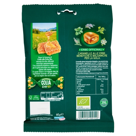 Golia alle Erbe Bio con Miele 60 g