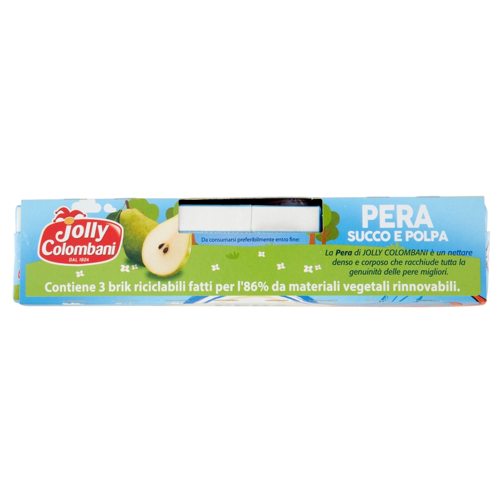 Jolly Colombani Pera Succo e Polpa 3 x 200 ml