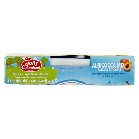 Jolly Colombani Albicocca Mix Succo e Polpa 3 x 200 ml