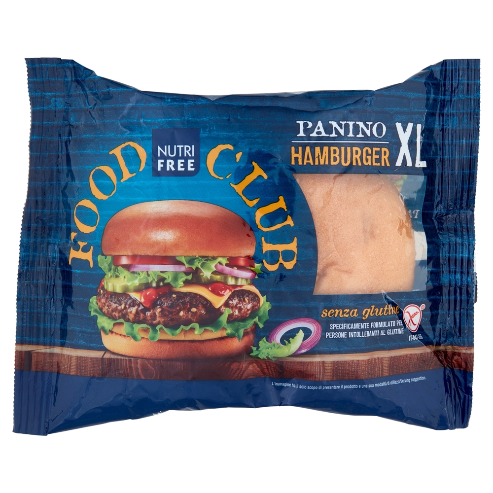 Nutrifree Food Club Panino Hamburger XL senza glutine 100 g