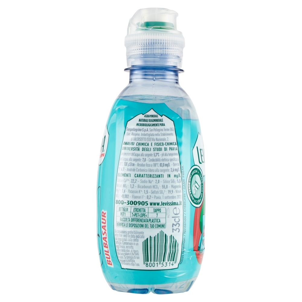 LEVISSIMA, issima Acqua Minerale Naturale Oligominerale, 33 cl
