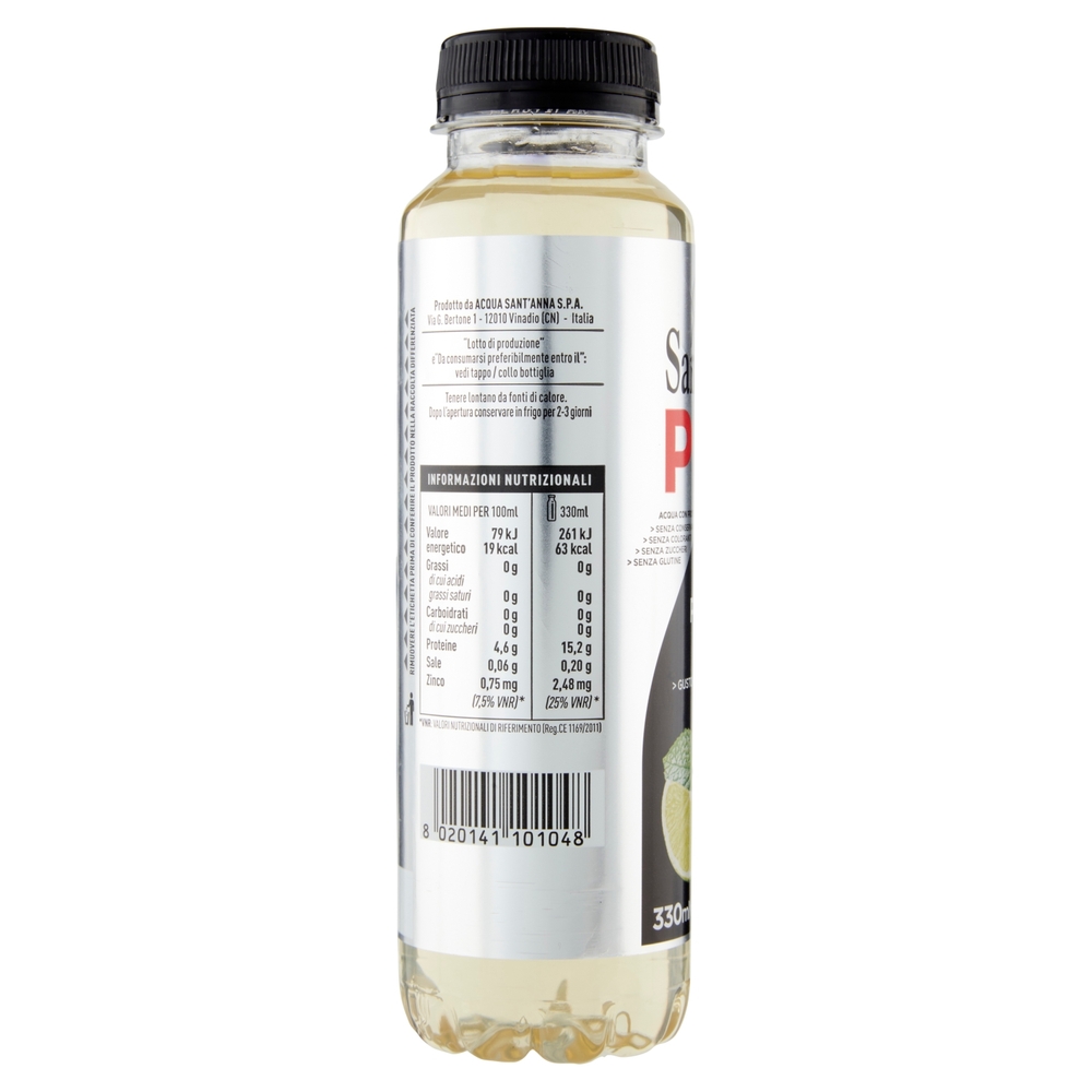 Sant'Anna Pro 15g Proteine + Zinco Gusto Frutti Verdi + Menta 330 ml