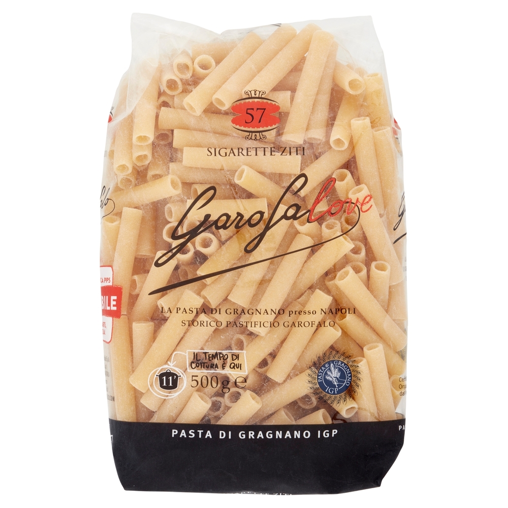 Garofalo Sigarette Ziti Pasta di Gragnano IGP No. 57 500 g