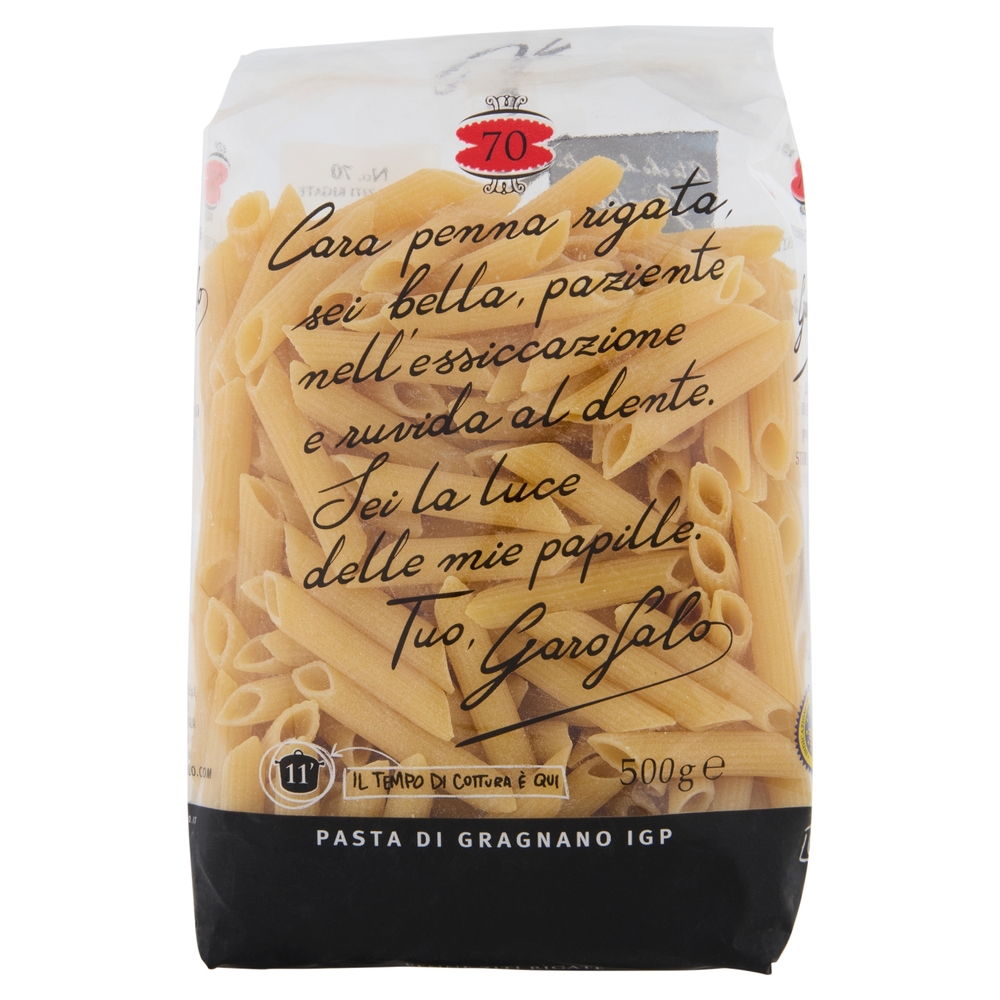 Garofalo Penne Ziti Rigate 70 Pasta di Gragnano IGP 500 g