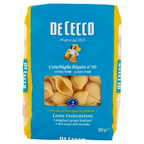 De Cecco Conchiglie Rigate n°50 500 g