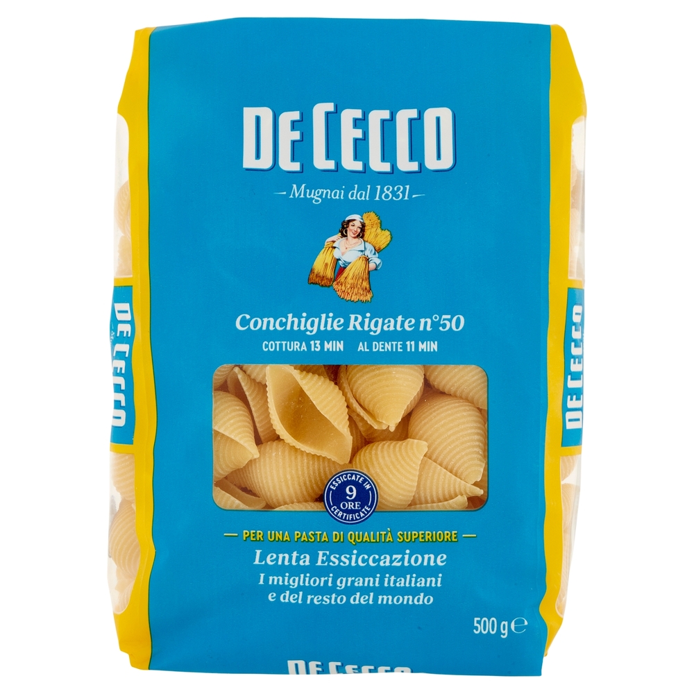 De Cecco Conchiglie Rigate n°50 500 g