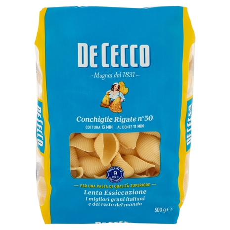 De Cecco Conchiglie Rigate n°50 500 g