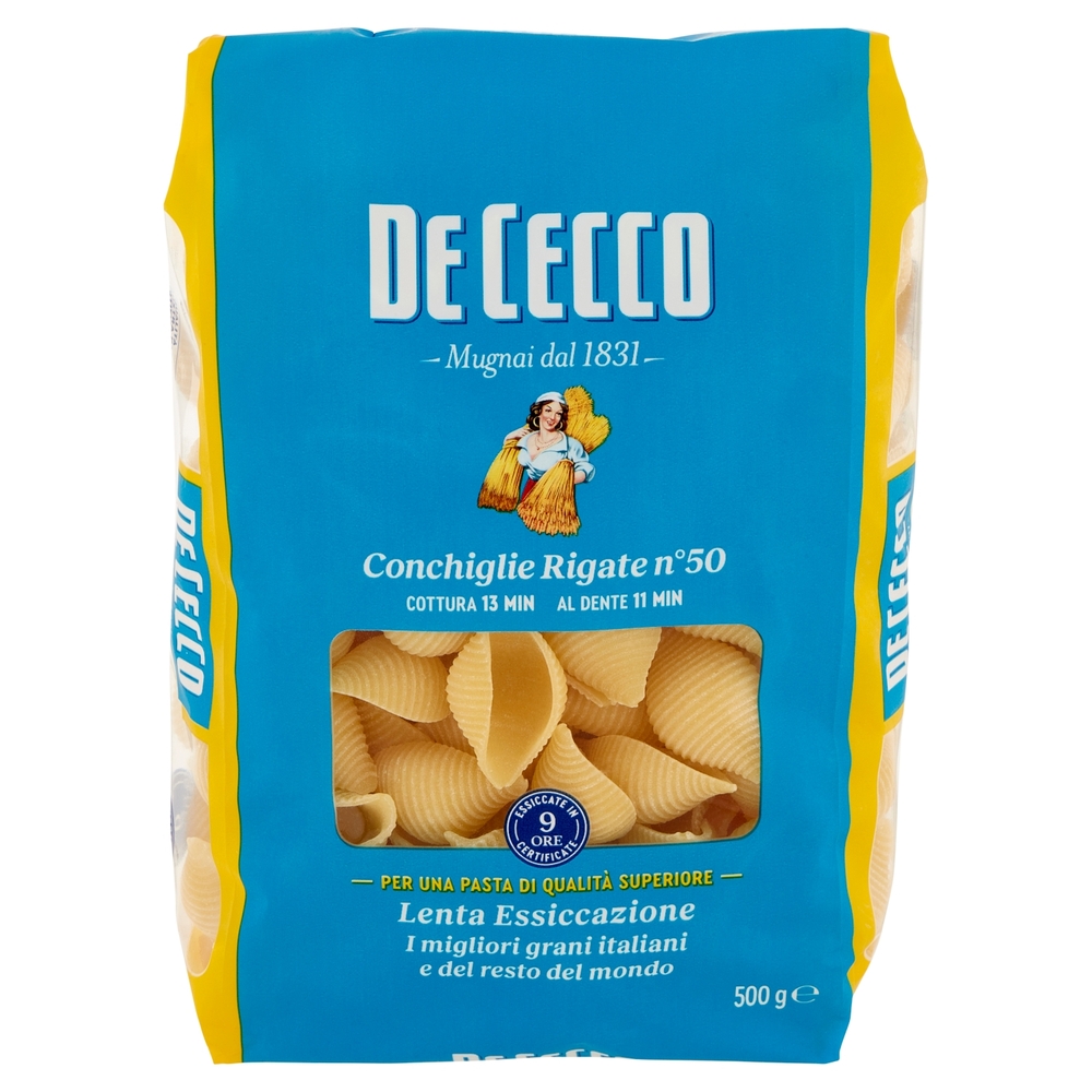 De Cecco Conchiglie Rigate n°50 500 g