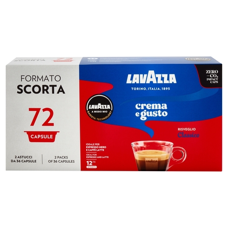Lavazza A Modo Mio Crema e gusto Classico 72 capsule 540g