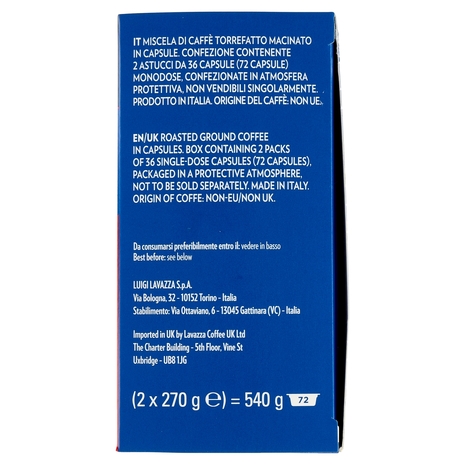 Lavazza A Modo Mio Crema e gusto Classico 72 capsule 540g