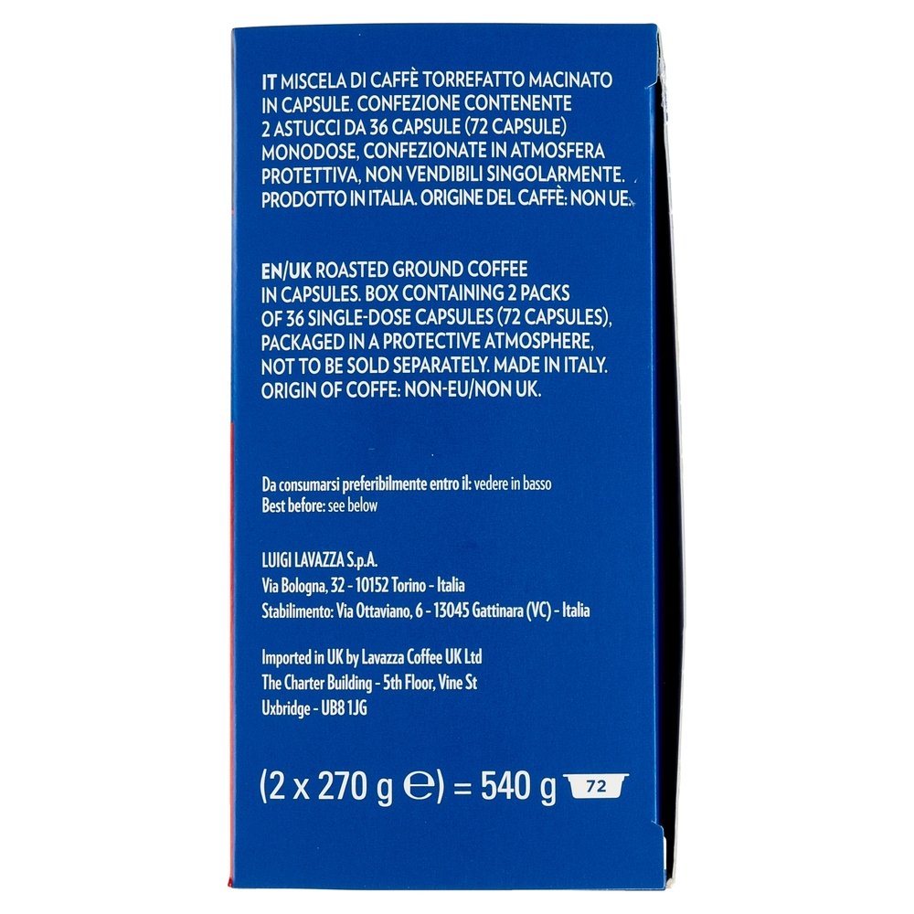 Lavazza A Modo Mio Crema e gusto Classico 72 capsule 540g