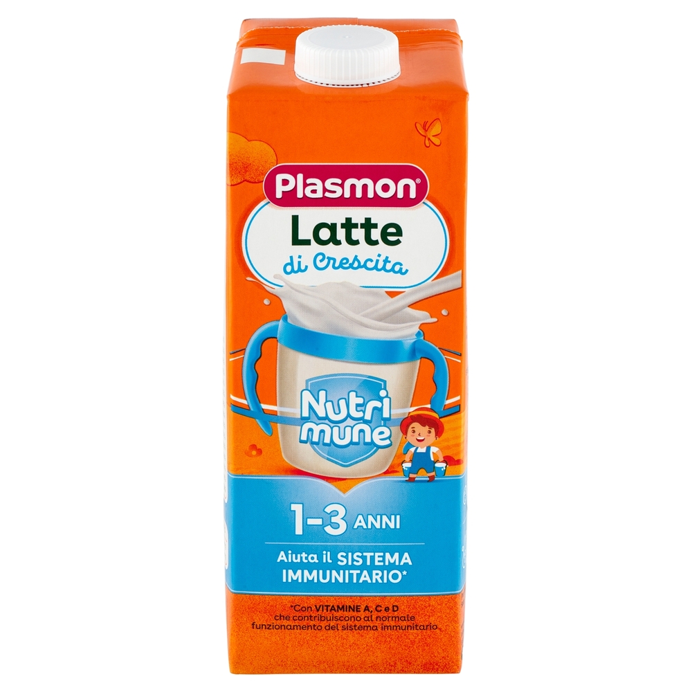 Plasmon Latte di Crescita Nutri mune 1-3 Anni 1 L