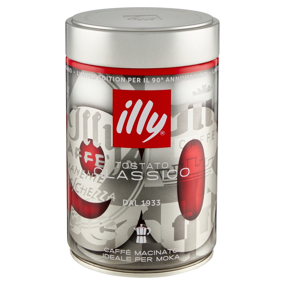 illy Tostato Classico Caffè Macinato Ideale per Moka 250 g