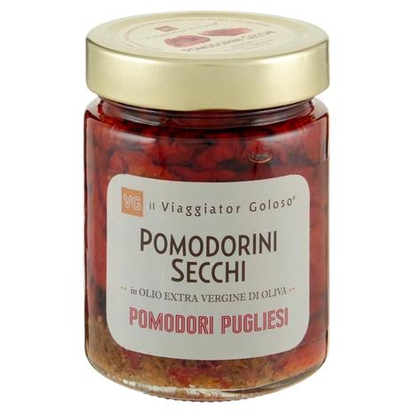 Pomodorini Secchi in Olio Extra Vergine di Oliva Il Viaggiator Goloso