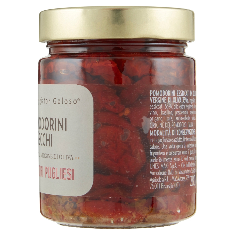 Pomodorini Secchi in Olio Extra Vergine di Oliva Il Viaggiator Goloso