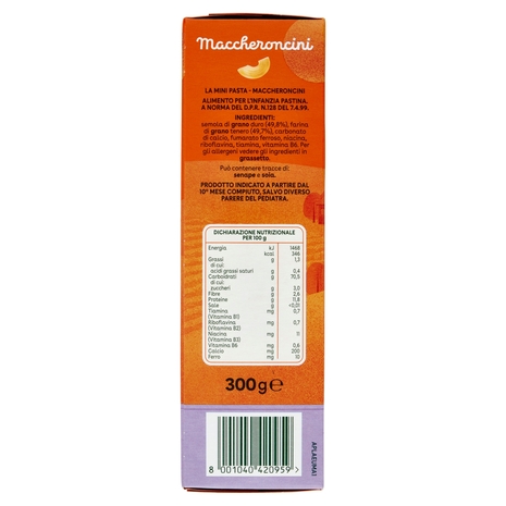 Plasmon la Mini Pasta Maccheroncini 300 g