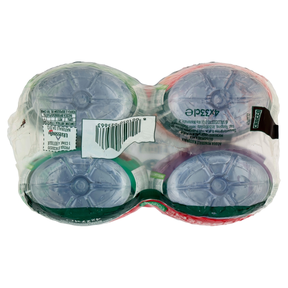 LEVISSIMA, Acqua Naturale R-PET 25% 4 x 0,33 L