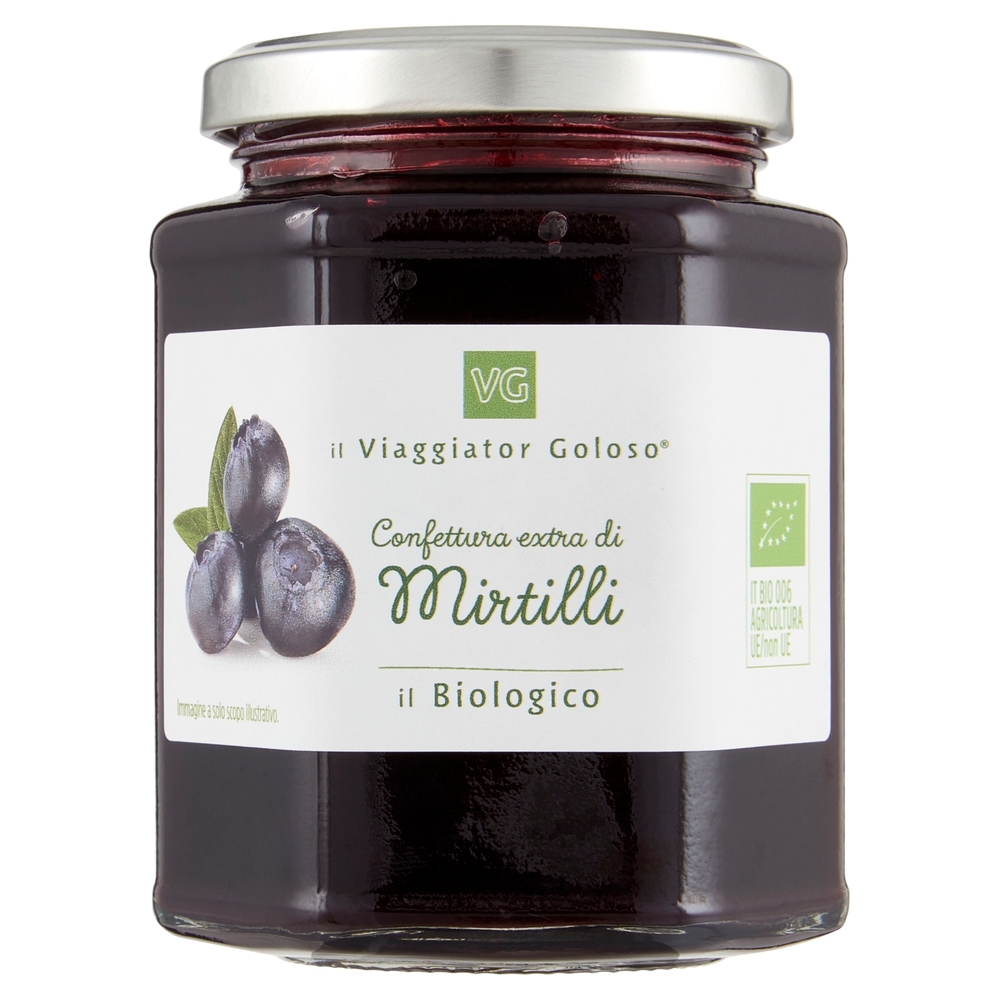 Confettura Extra di Mirtilli BIO Il Viaggiator Goloso