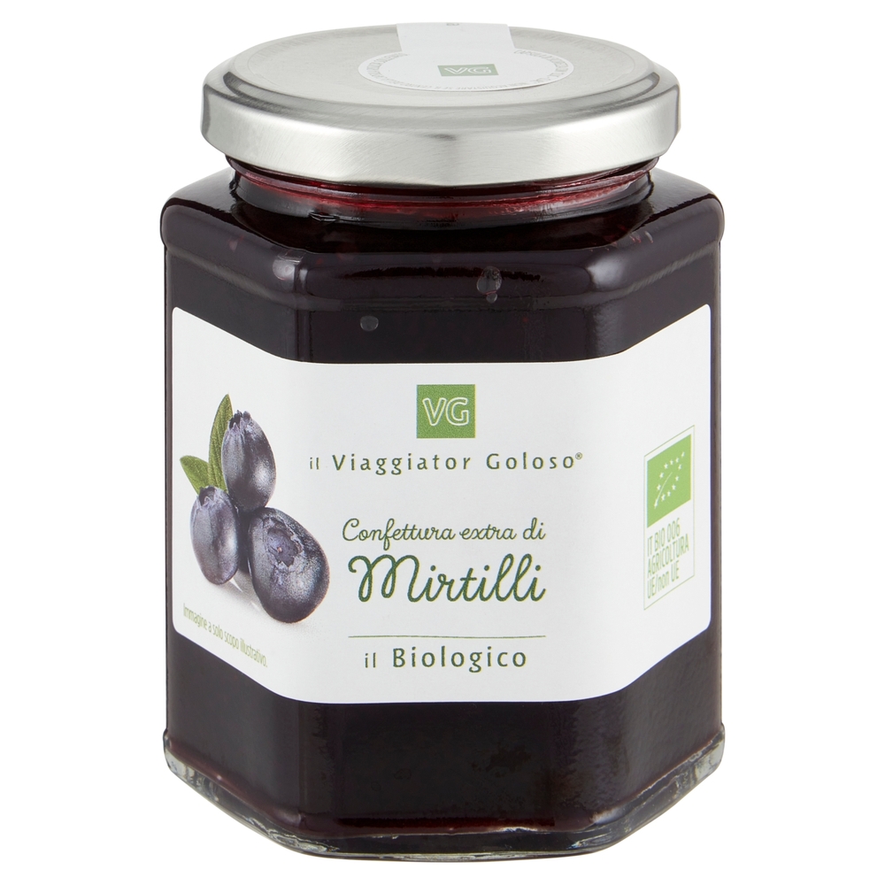 Confettura Extra di Mirtilli BIO Il Viaggiator Goloso
