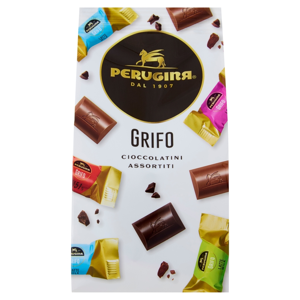 PERUGINA Grifo Assortito Cioccolatini Fondenti e al Latte sacchetto 180 g