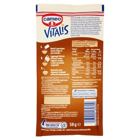 cameo Vitalis Porridge 58 g