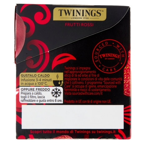 Twinings Tè nero aromatizzato Frutti Rossi 25 x 2 g