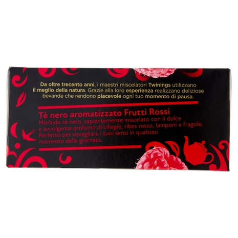 Twinings Tè nero aromatizzato Frutti Rossi 25 x 2 g