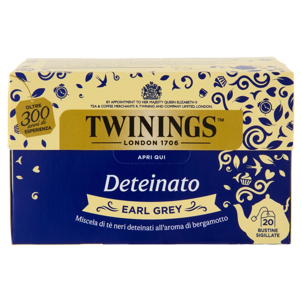 Twinings DeTea Earl Grey Deteinato 20 x 2 g