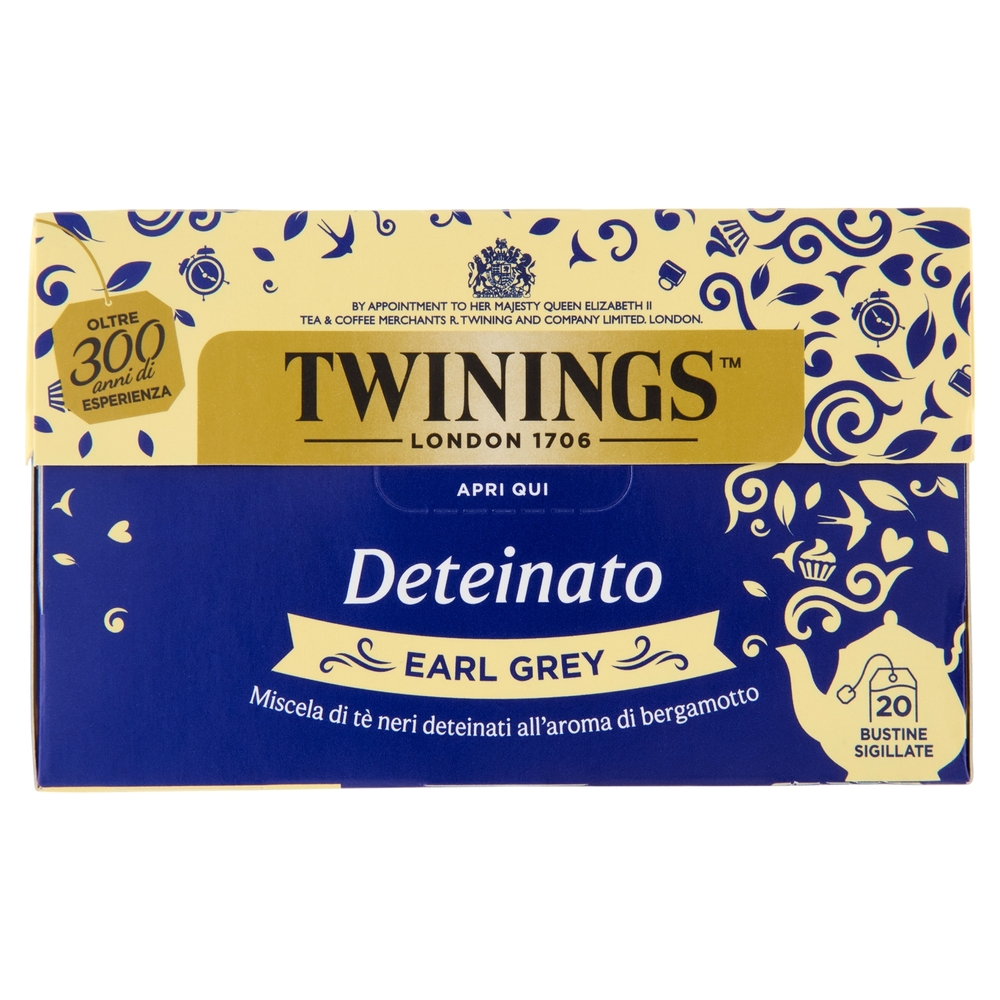 Twinings DeTea Earl Grey Deteinato 20 x 2 g