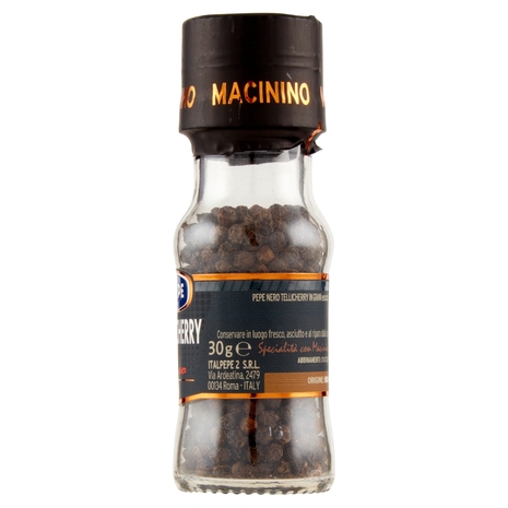 Italpepe Pepe Tellicherry Grani Inteso Macinino 30 g