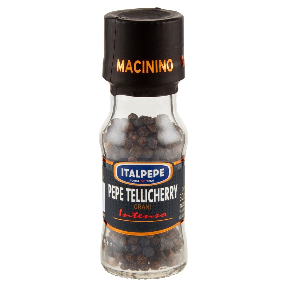 Italpepe Pepe Tellicherry Grani Inteso Macinino 30 g