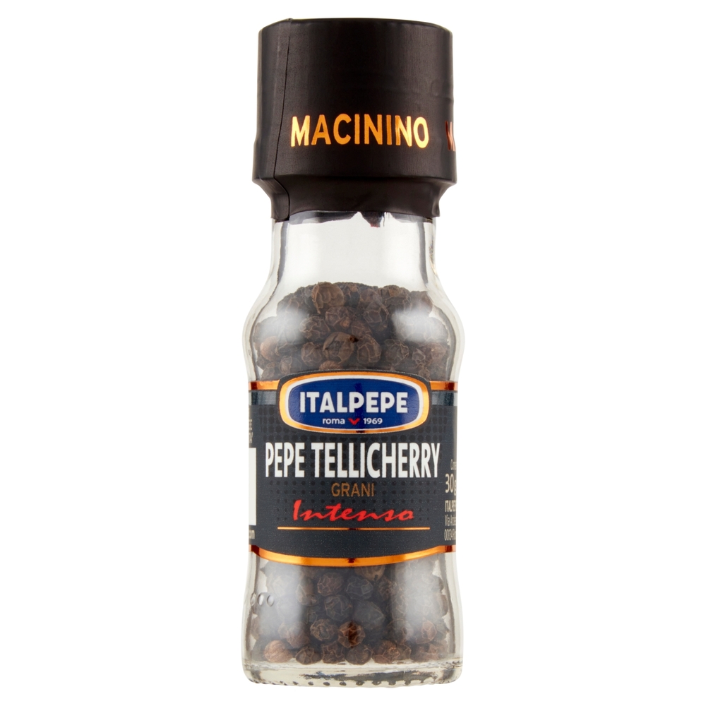 Italpepe Pepe Tellicherry Grani Inteso Macinino 30 g