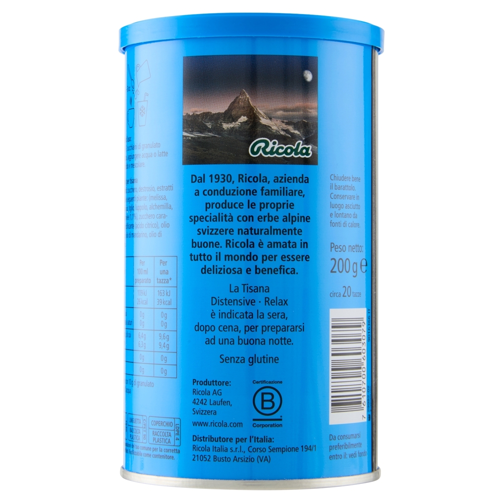 Ricola Preparato per Tisana Distensive - Relax 200 g