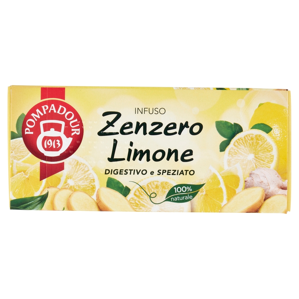 Pompadour Infuso Zenzero Limone 20 x 1,8 g